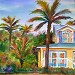 Sanibel Lakehouse, Watercolor